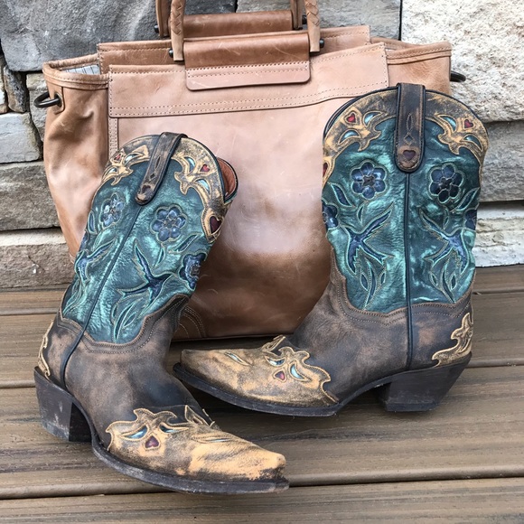 Dan Post Vintage Woman’s Bluebird Western Boots - Picture 13 of 15